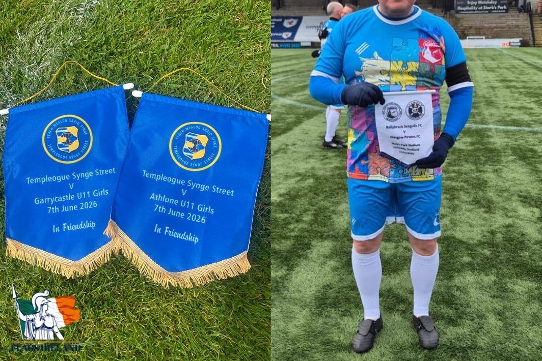 Personalised Customised Presentation Pennant with fringe