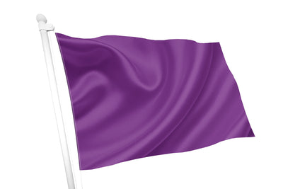 Bandeira de cor roxa