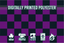 Purple & Black Chequered Flag