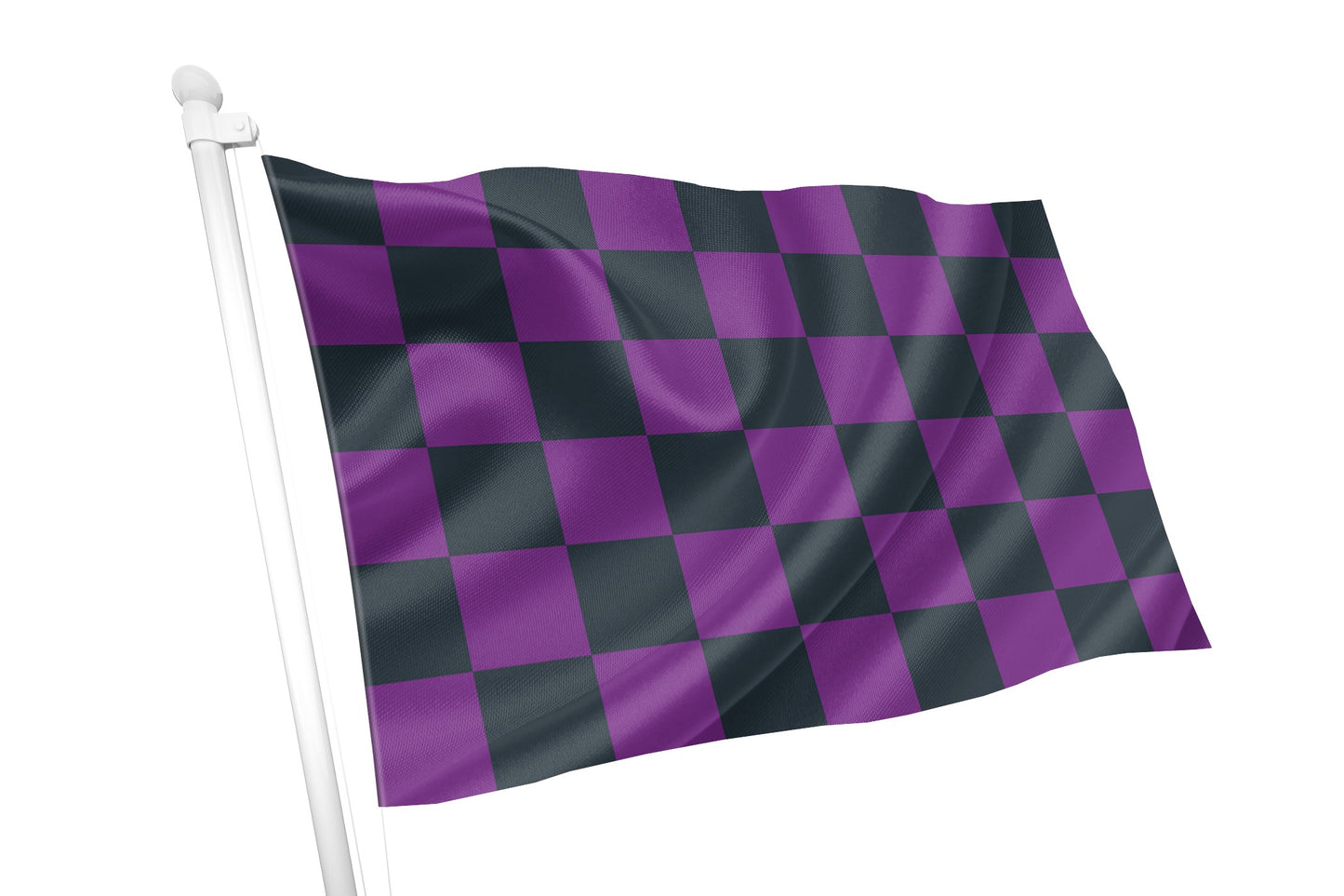 Purple & Black Chequered Flag