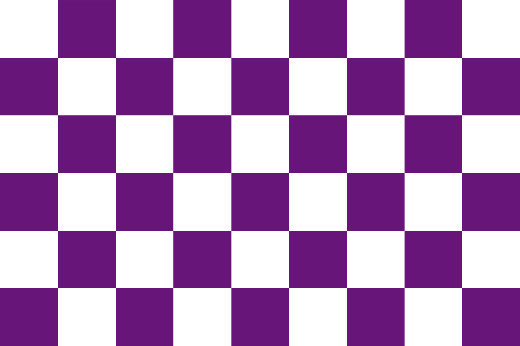 Purple & White Chequered Flag