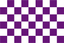 Purple & White Chequered Handwaver Flag