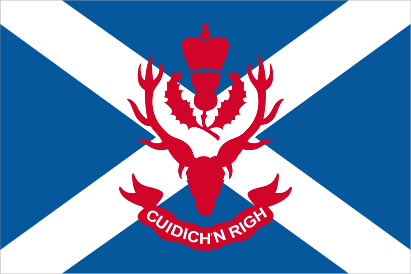 Queen’s Own Highlanders Regimental Flag – Shipped Worldwide – Flags ...