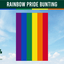 Estamenha da bandeira do orgulho arco-íris LGBT