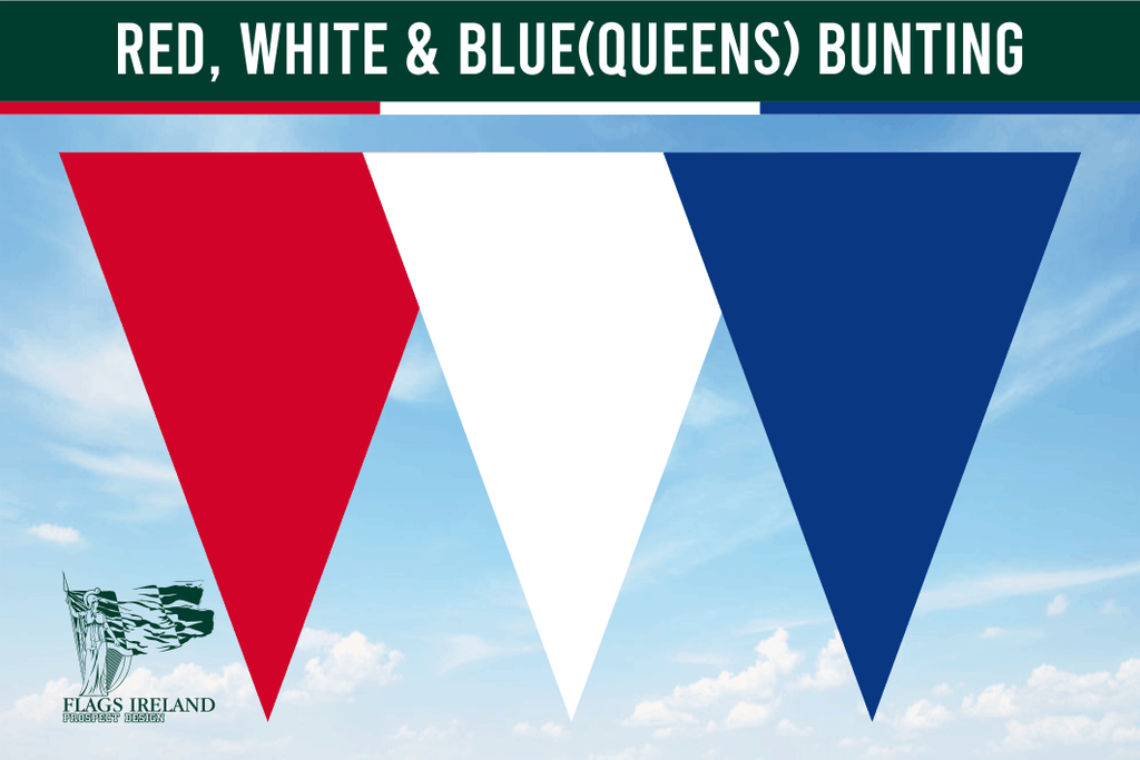 Red, White & Blue(EU/Queens) Colour Bunting