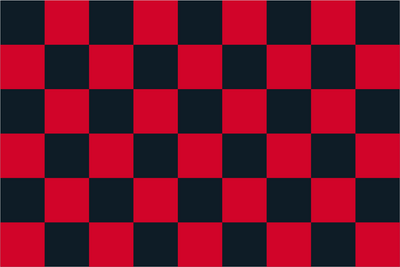 Red & Black Chequered Handwaver Flag