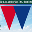 Red & Blue(EU/Queens) Colour Bunting