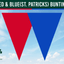 Red & Blue(St. Patrick - County) Colour Bunting