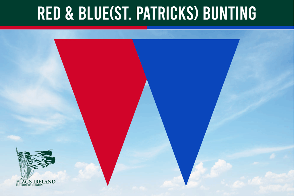 Red & Blue(St. Patrick - County) Colour Bunting
