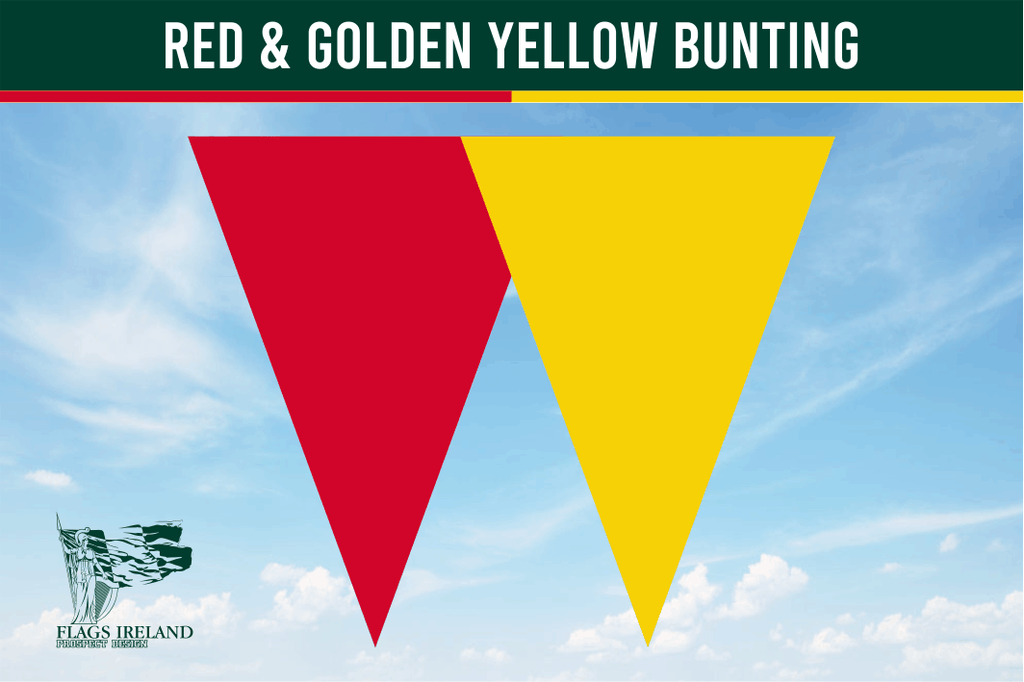 Red & Golden Yellow Colour Bunting