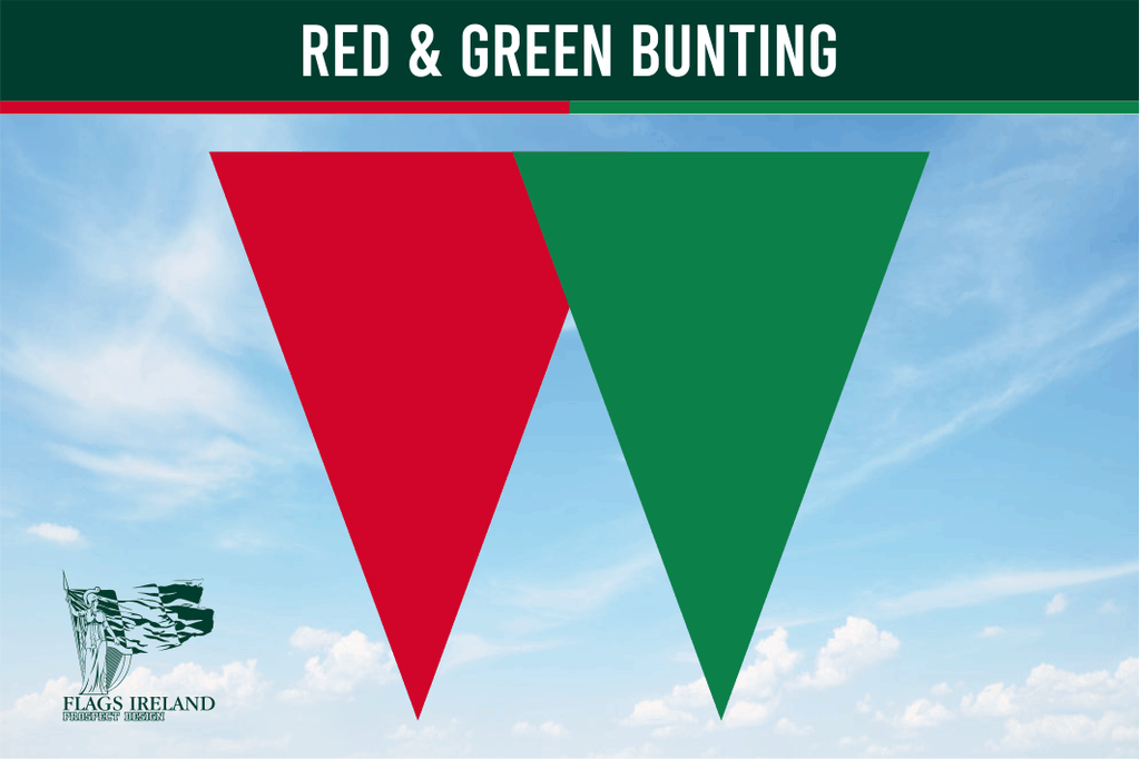 Red and Green Colour Bunting