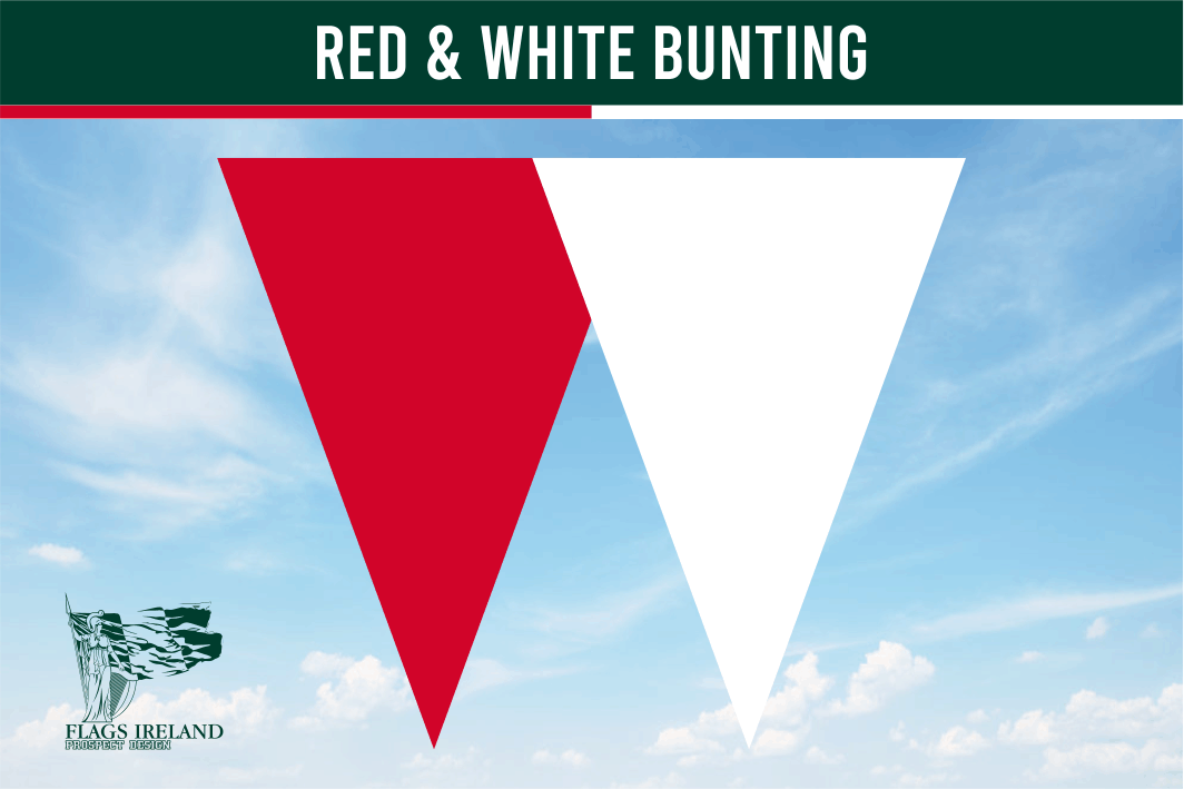 Red & White Colour Bunting