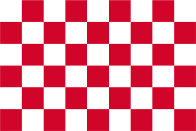 Rot-weiß karierte Flagge