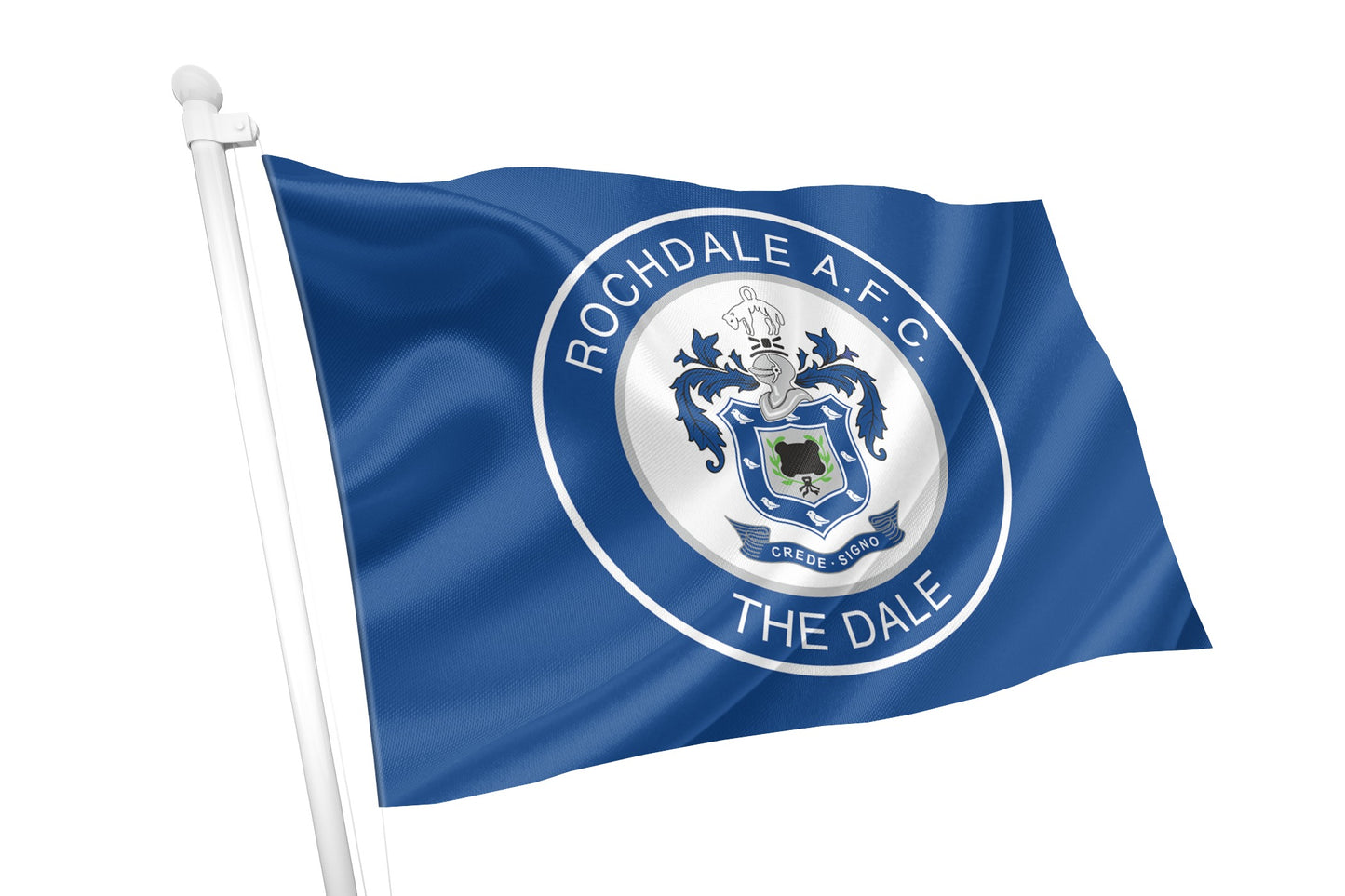 Rochdale AFC Crested Flag