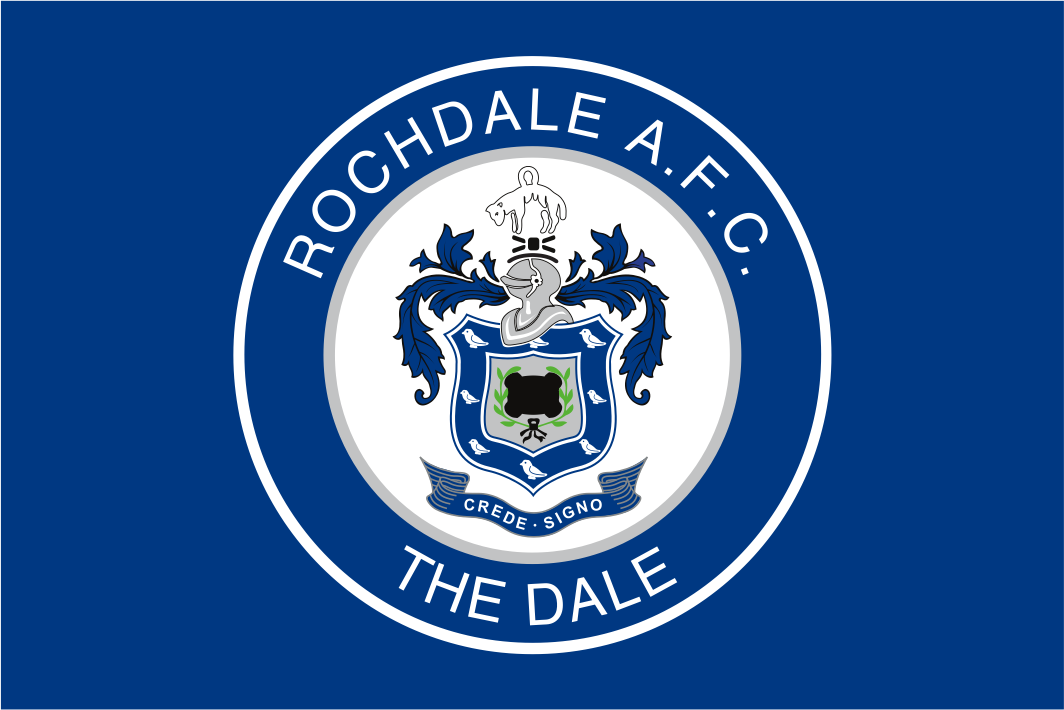Rochdale AFC Crested Flag