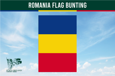Wimpelkette mit Rumänien-Flagge