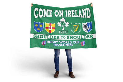Rugby-Weltmeisterschaft 2023 „Come On Ireland“-Flagge