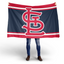 Person holding a St. Louis Cardinals flag
