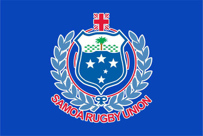 Samoa Rugby Crested Flag - Manu Samoa