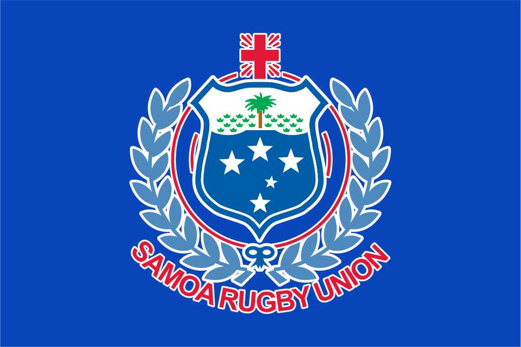Samoa Rugby Crested Flag - Manu Samoa