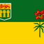 The Saskatchewan Flag. The provincial flag of Saskatchewan was adopted in 1969. Its upper half is green and contains the coat of arms of Saskatchewan, and its lower half is yellow. In the fly of the flag is a western red lily, the provincial flower. In 2017, The Minister of Parks, Culture and Sports designated 22 September as Saskatchewan Flag Day.