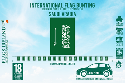 Wimpelkette mit der Flagge Saudi-Arabiens