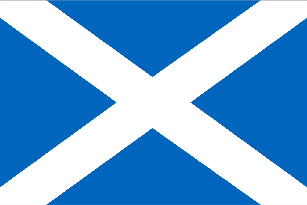 Scotland - St. Andrew's Cross Handwaver Flag