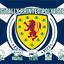 Scotland Football Crest on St. Andrew's Cross Flag