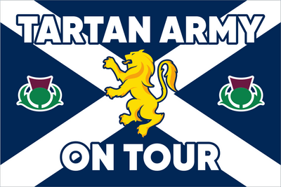 Scotland Football ''TARTAN ARMY ON TOUR'' Flag