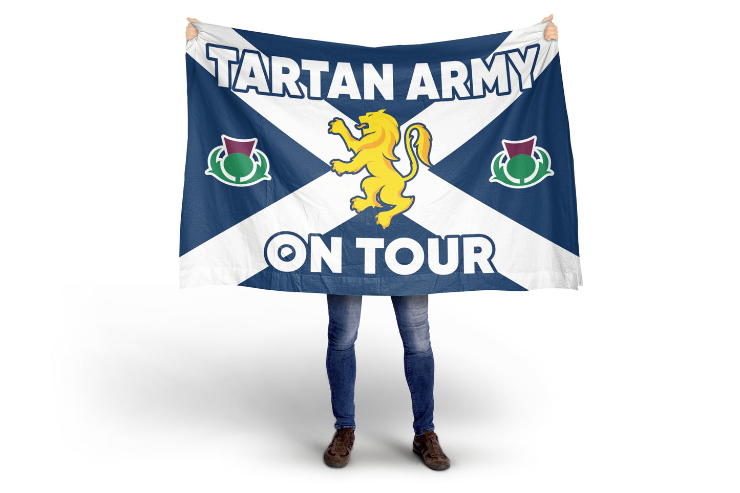 Scotland Football ''TARTAN ARMY ON TOUR'' Flag