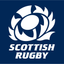 Bandeira com crista de rugby da Escócia