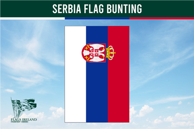 Wimpelkette mit Serbien-Flagge