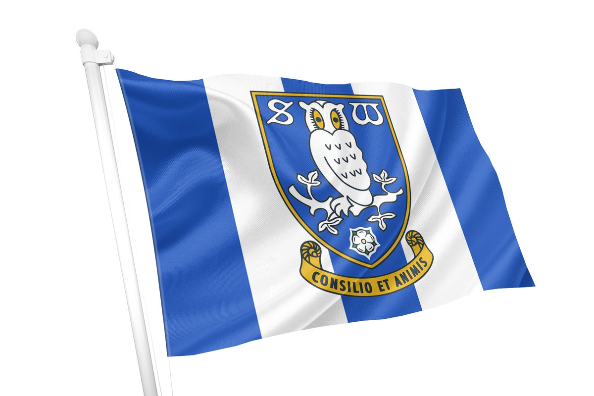 Sheffield Wednesday Flag – 5ft X 3ft Large Football Club Flag – SWFC