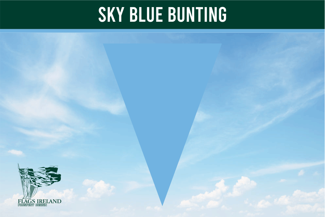Sky Blue Colour Bunting