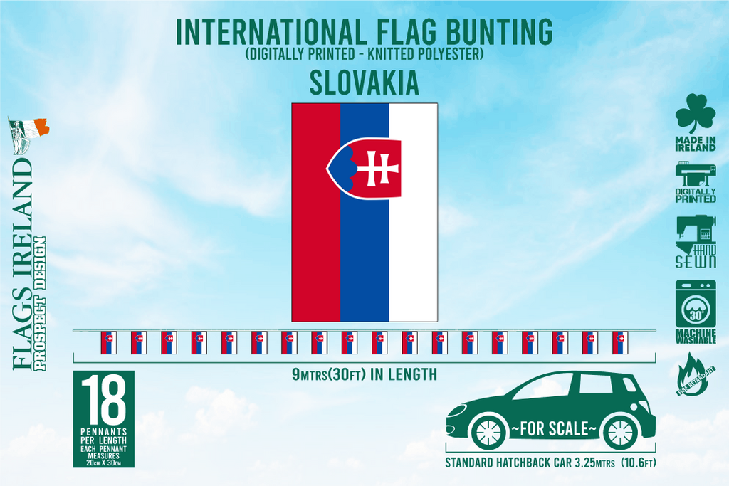 Slovakia Flag Bunting