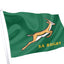 Bandeira com crista de rugby da África do Sul - The Springboks