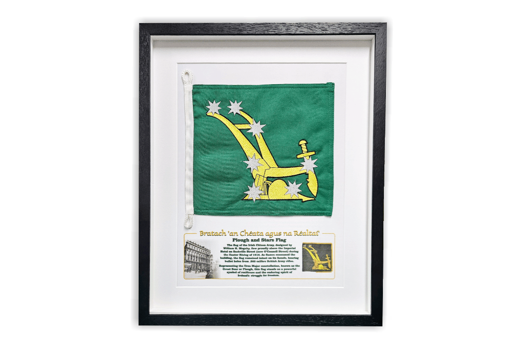 Plough and Stars Framed Flag