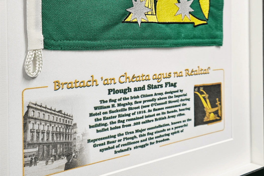 Plough and Stars Framed Flag