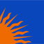 Sunburst(versão moderna) - Bandeira Laranja e Azul