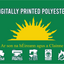 Sunburst - Irish Republican Brotherhood IRB(traditional version) - Green & Gold with text
