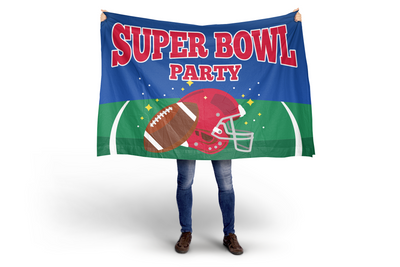 Super Bowl Party Flag