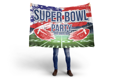 Super Bowl USA Party  Flag