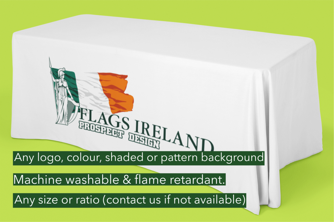 Personalised Tablecloth Flags Ireland Prospect Design