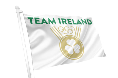 Team Ireland Gold Medal Olympic Flag - White