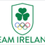 Bandeira com crista de rugby da Irlanda