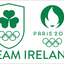 Team Ireland & Paris Olympic Logo Flag - White