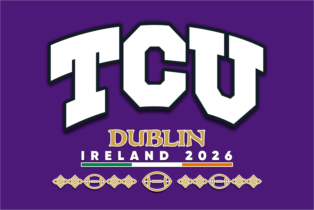 Texas Christian University TCU Dublin 2026 Flag