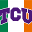 Texas Christian University TCU Ireland Flag background