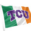 Texas Christian University TCU Ireland Flag background
