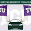 Texas Christian University TCU Car Flag Set